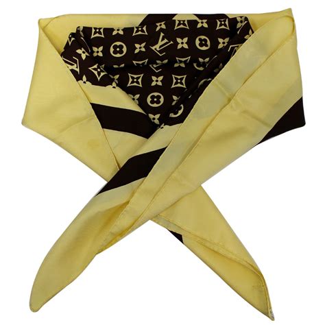 louis vuitton silk monogram scarf